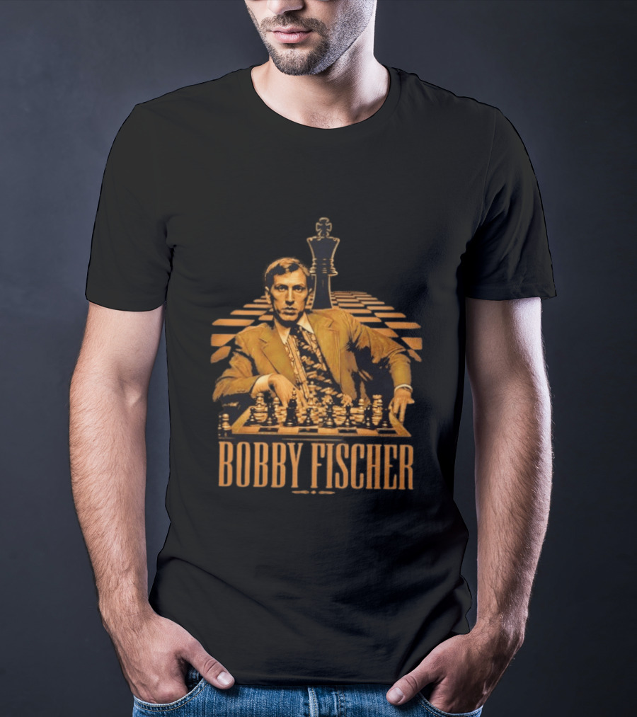 Bobby Fischer Chess Grandmaster Iconic Pose T-Shirt