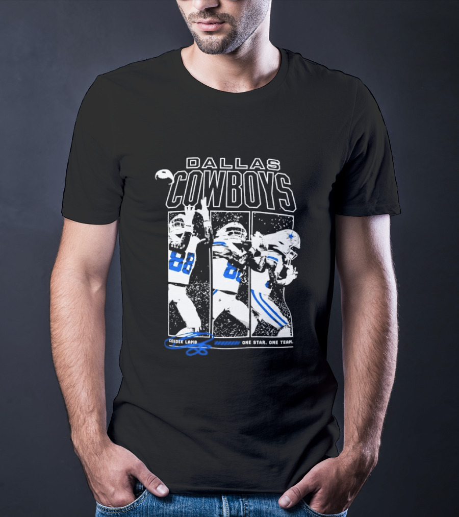 Dallas Cowboys CeeDee Lamb 88 One Star One Team T-Shirt