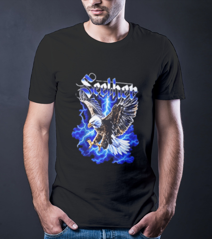Seether Eagle Lightning Alternative Metal Band T-Shirt