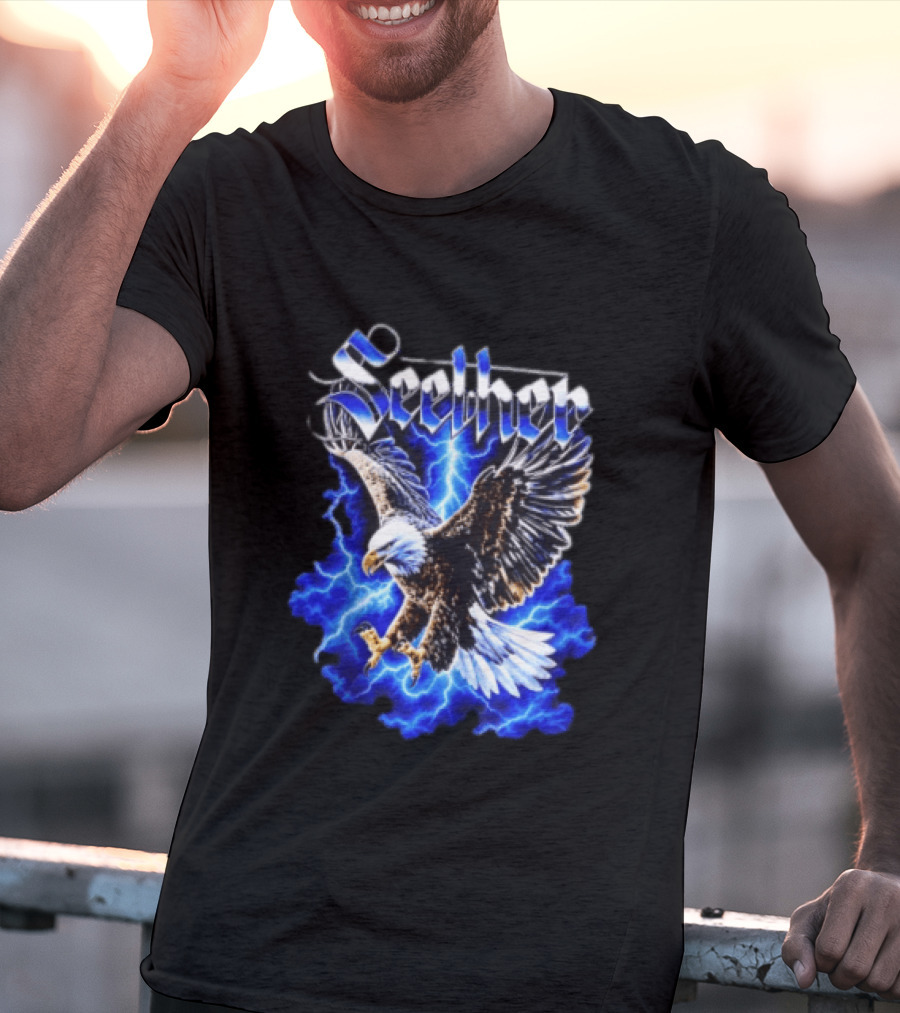 Seether Eagle Lightning Alternative Metal Band T-Shirt