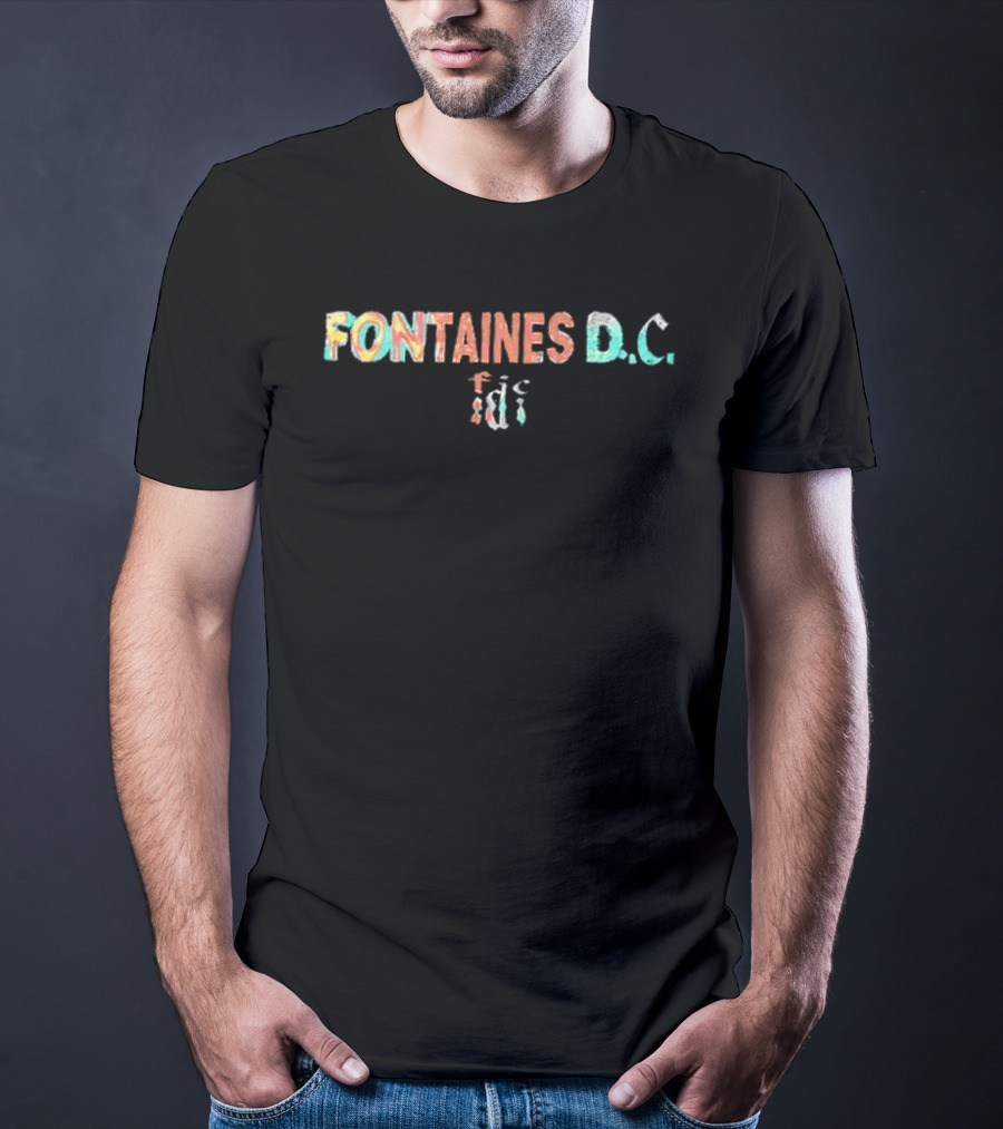 Fontaines DC US Tour 2026 Tour Dates Colorful T-Shirt