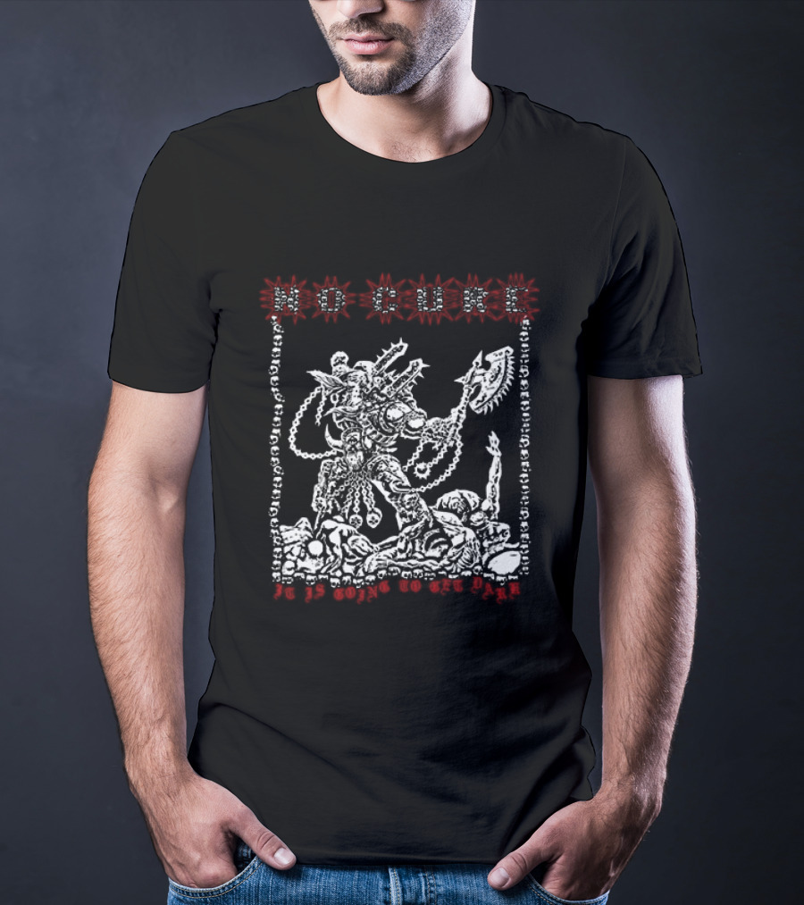 Imprintmerch No Cure Xterminatus Warrior With Axe And Skulls T-Shirt