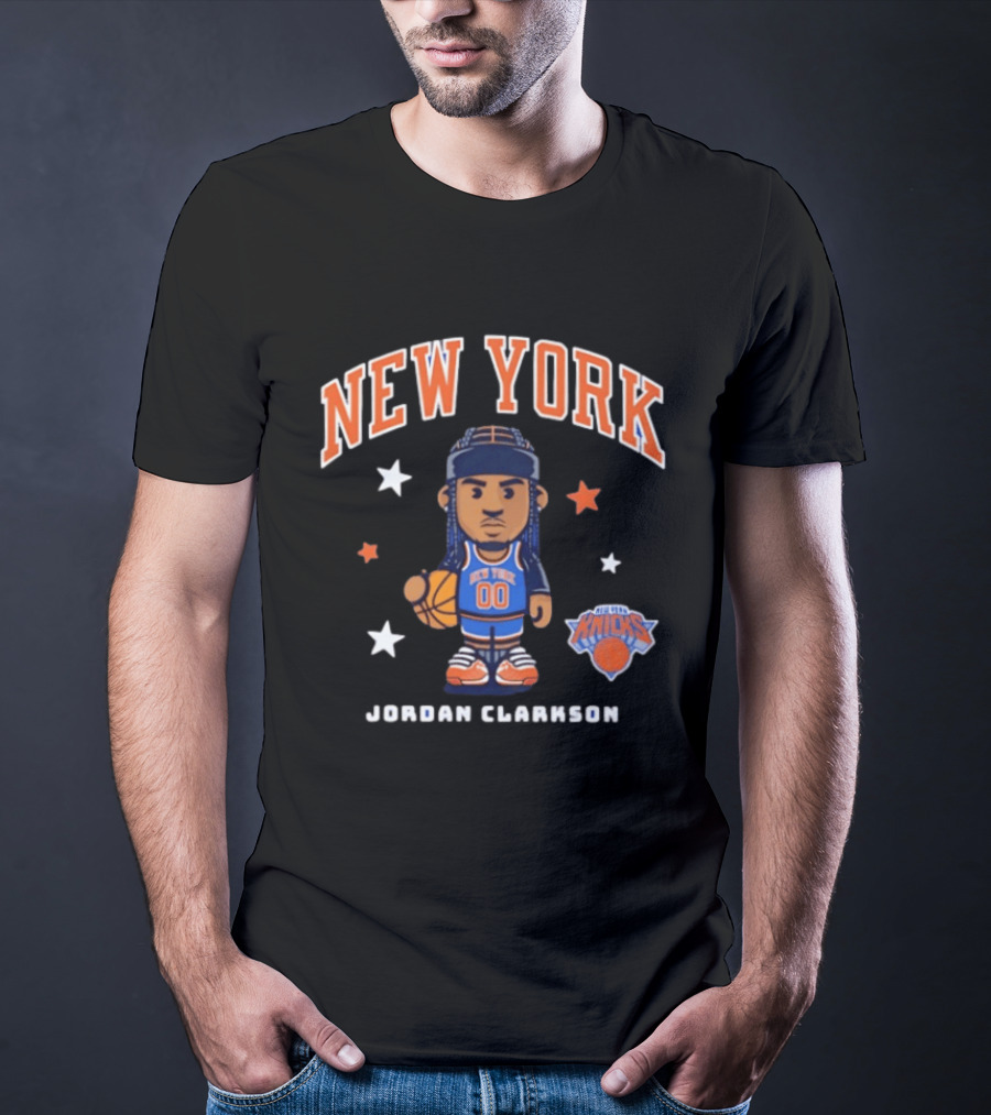 New York Knicks Jordan Clarkson Cartoon T-Shirt