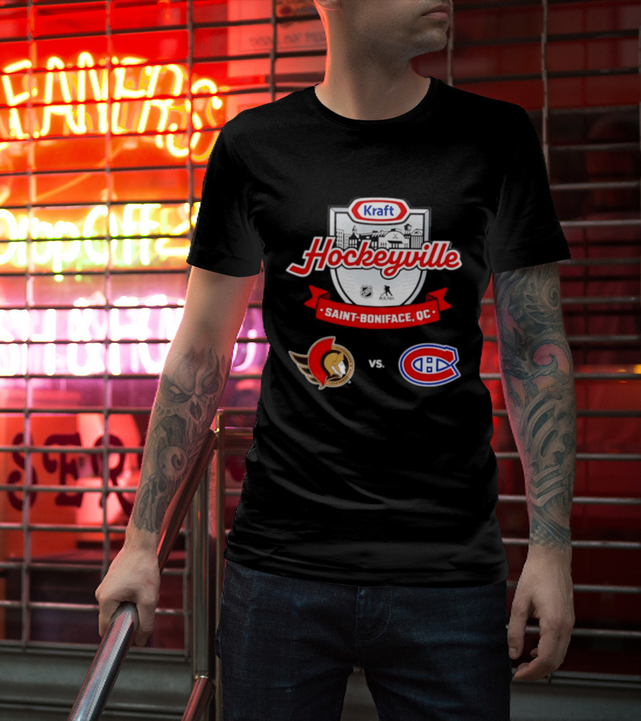 Kraft Hockeyville Saint Boniface QC Ottawa Senators Vs Montreal Canadiens NHL AHL Matchup T-Shirt
