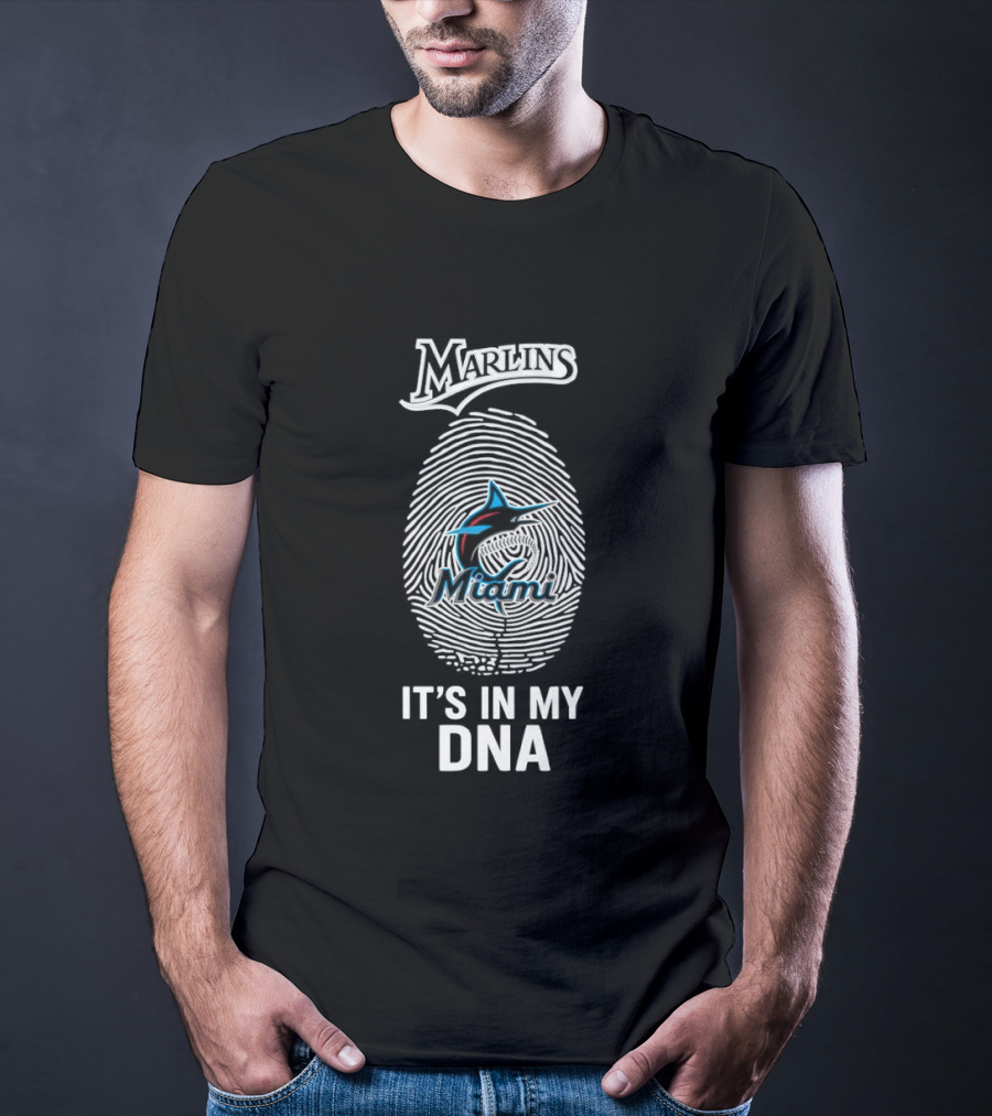 Marlins Miami It's In My DNA MLB Baseball Fan Gear T-Shirt