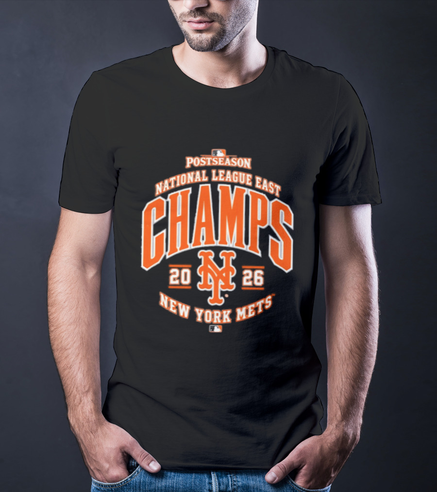 New York Mets 2026 National League East Champs Postseason T-Shirt