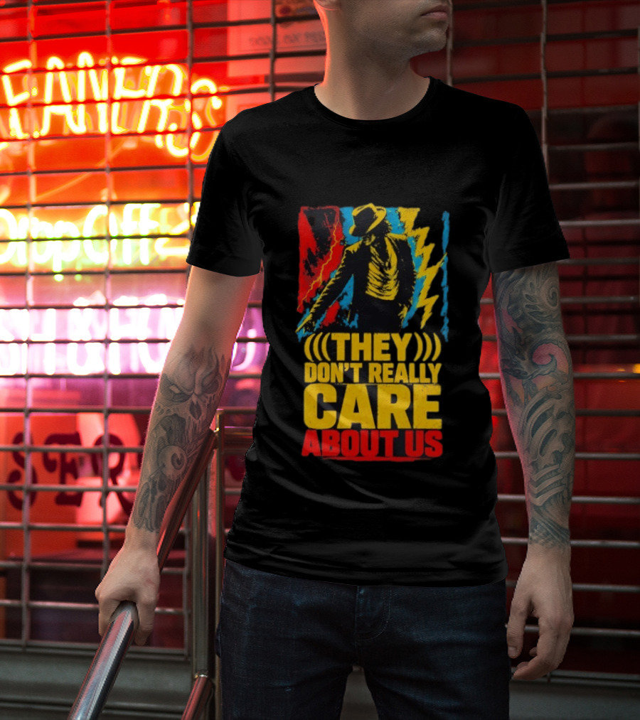 They Don't Really Care About Us Michael Jackson Iconic Pose Lightning T-Shirt