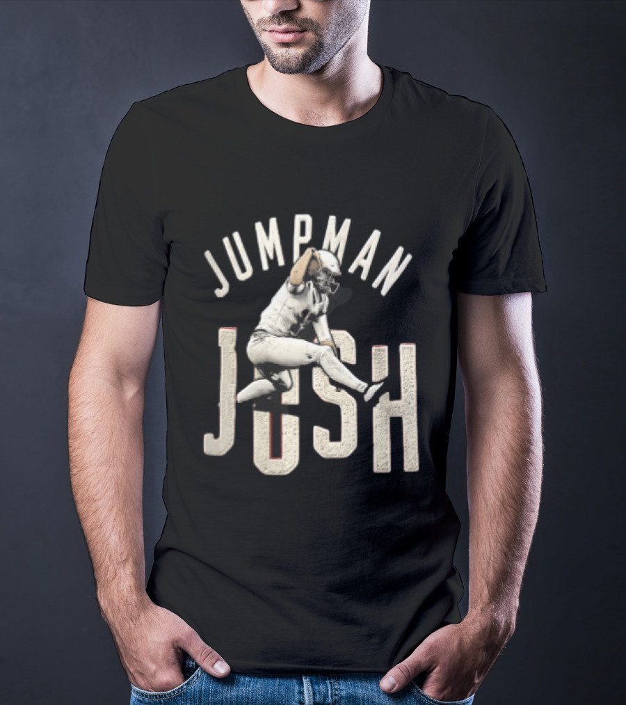 Jumpman Josh Allen Football Player Action Over Defender T-Shirt