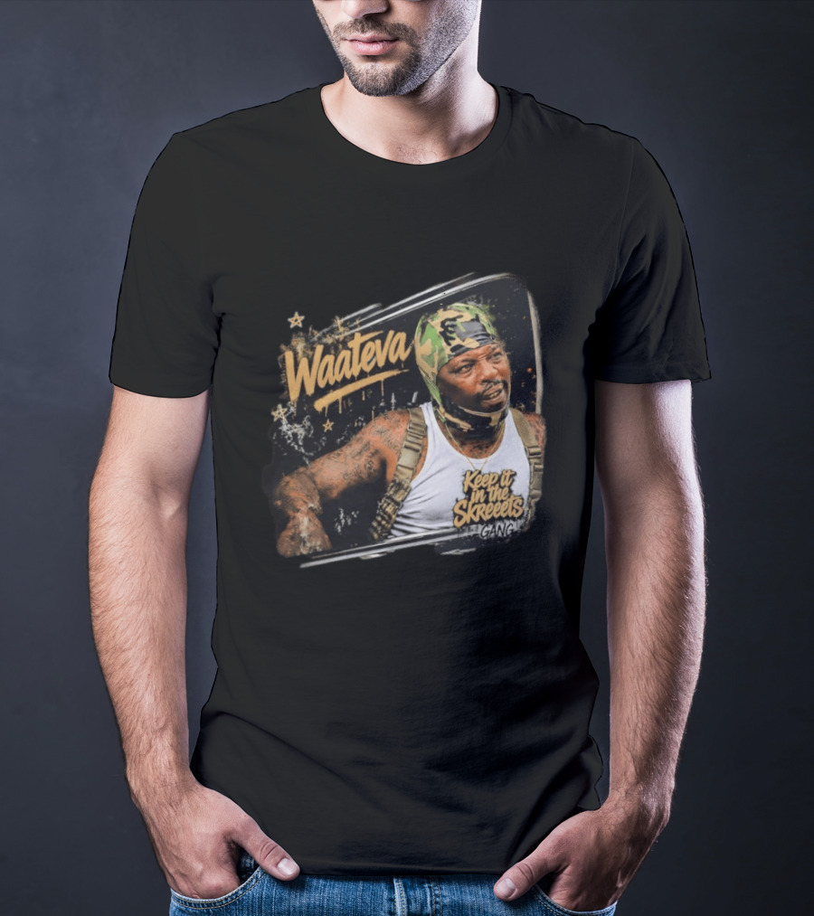 Waateva Keep It In The Skreeets Gang Camouflage Bandana T-Shirt