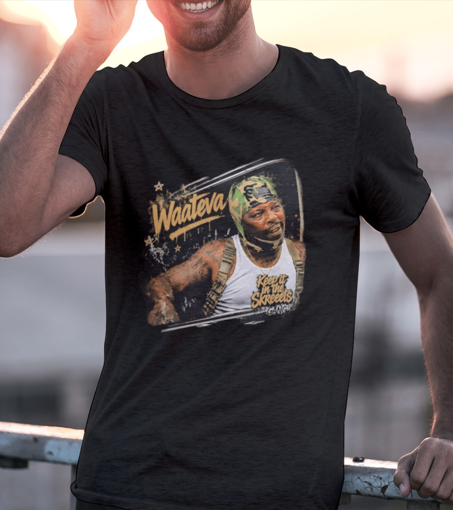 Waateva Keep It In The Skreeets Gang Camouflage Bandana T-Shirt