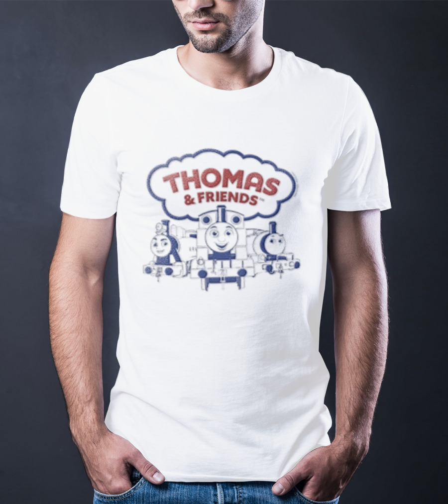 Thomas And Friends Smiling Cartoon Trains Trio T-Shirt