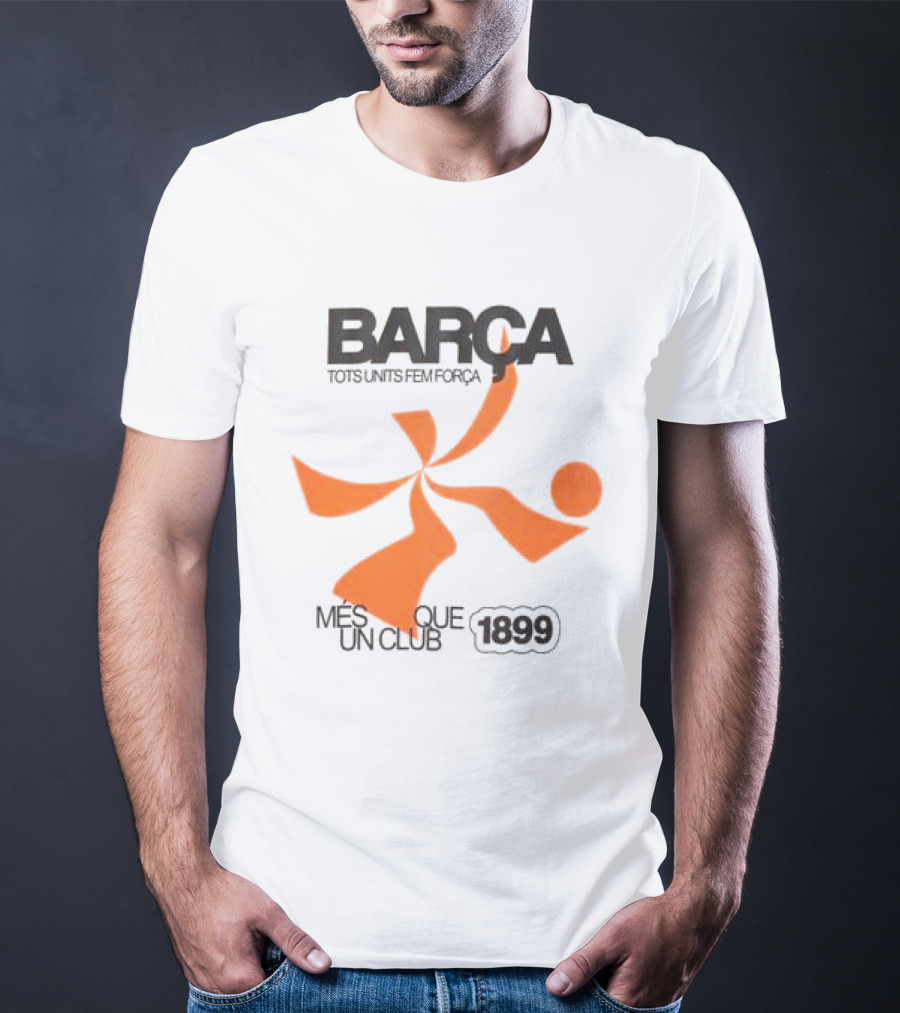 BARÇA Tots Units Fem Força Més Que Un Club 1899 Ecru Pulse Motion T-Shirt
