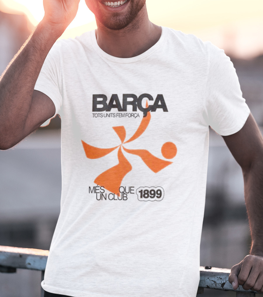 BARÇA Tots Units Fem Força Més Que Un Club 1899 Ecru Pulse Motion T-Shirt