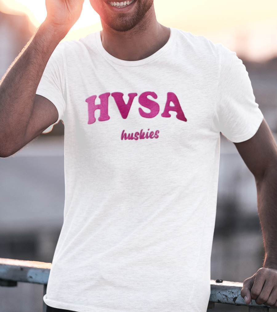 HVSA Huskies Pink White T-Shirt