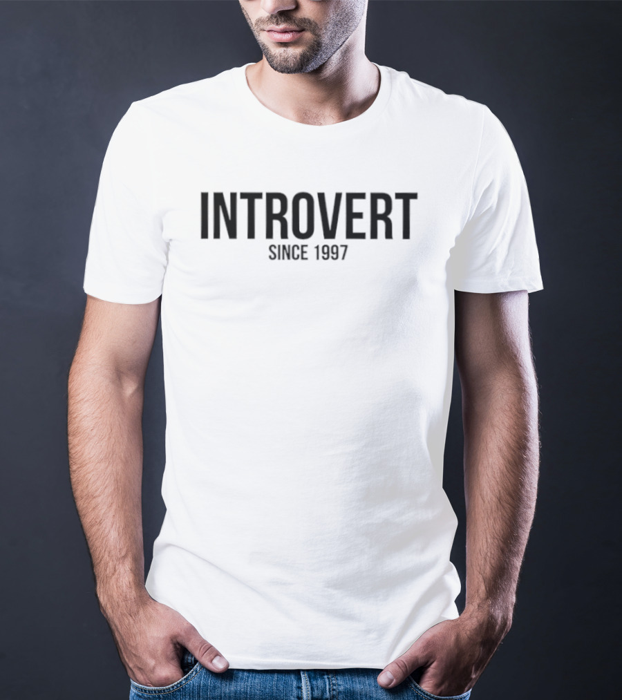 Introvert Since 1997 Vintage Style Birthday Match T-Shirt