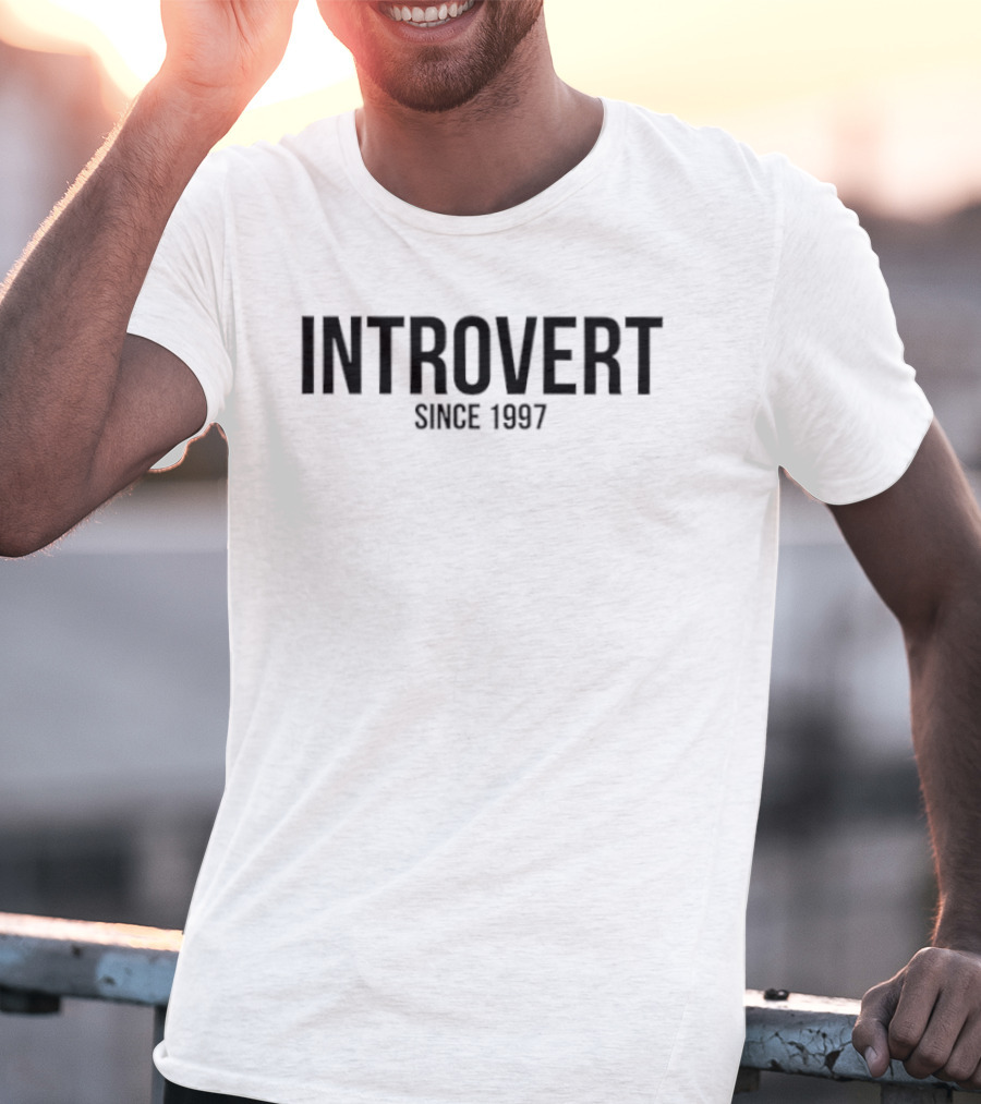 Introvert Since 1997 Vintage Style Birthday Match T-Shirt