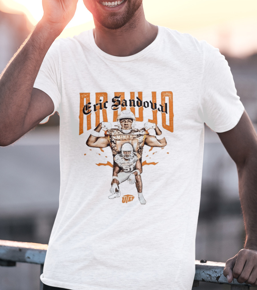 NCAA Football UTEP Eric Sandoval Araujo Collage T-Shirt