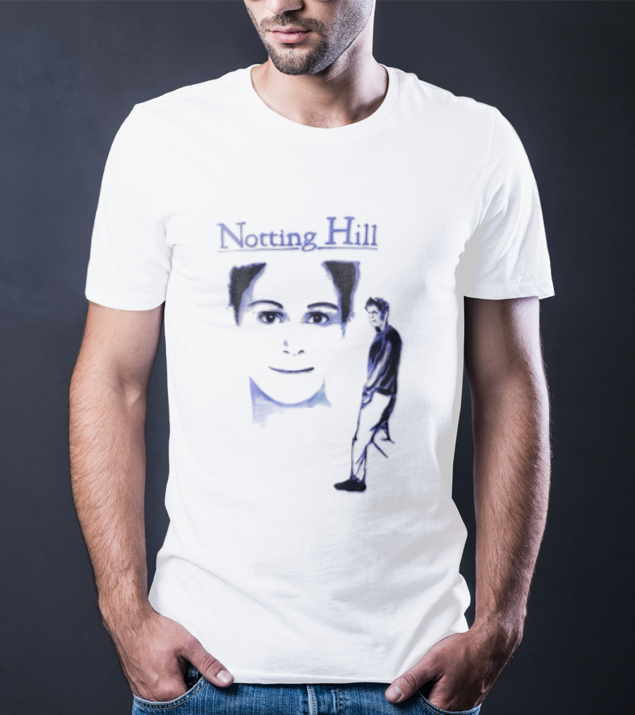 Notting Hill 1999 Blue Man Woman Movie T-Shirt