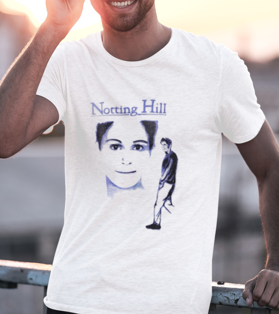 Notting Hill 1999 Blue Man Woman Movie T-Shirt