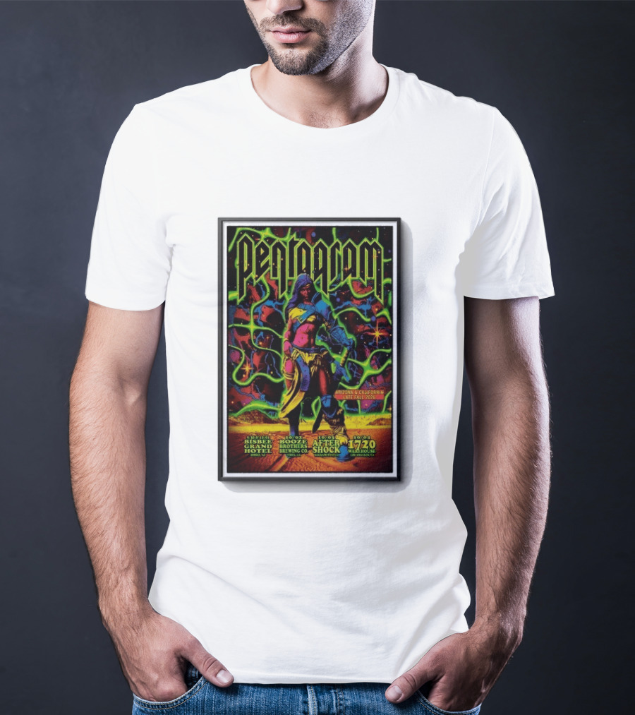 Pentagram Arizona California Late Fall 2026 Bisbee Grand Hotel Brothers Brewing Co After Shock Warehouse T-Shirt