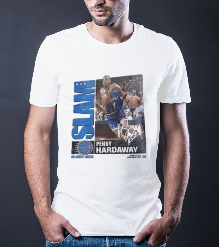 SLAM Top 500 Penny Hardaway Basketball Orlando Magic Jersey T-Shirt