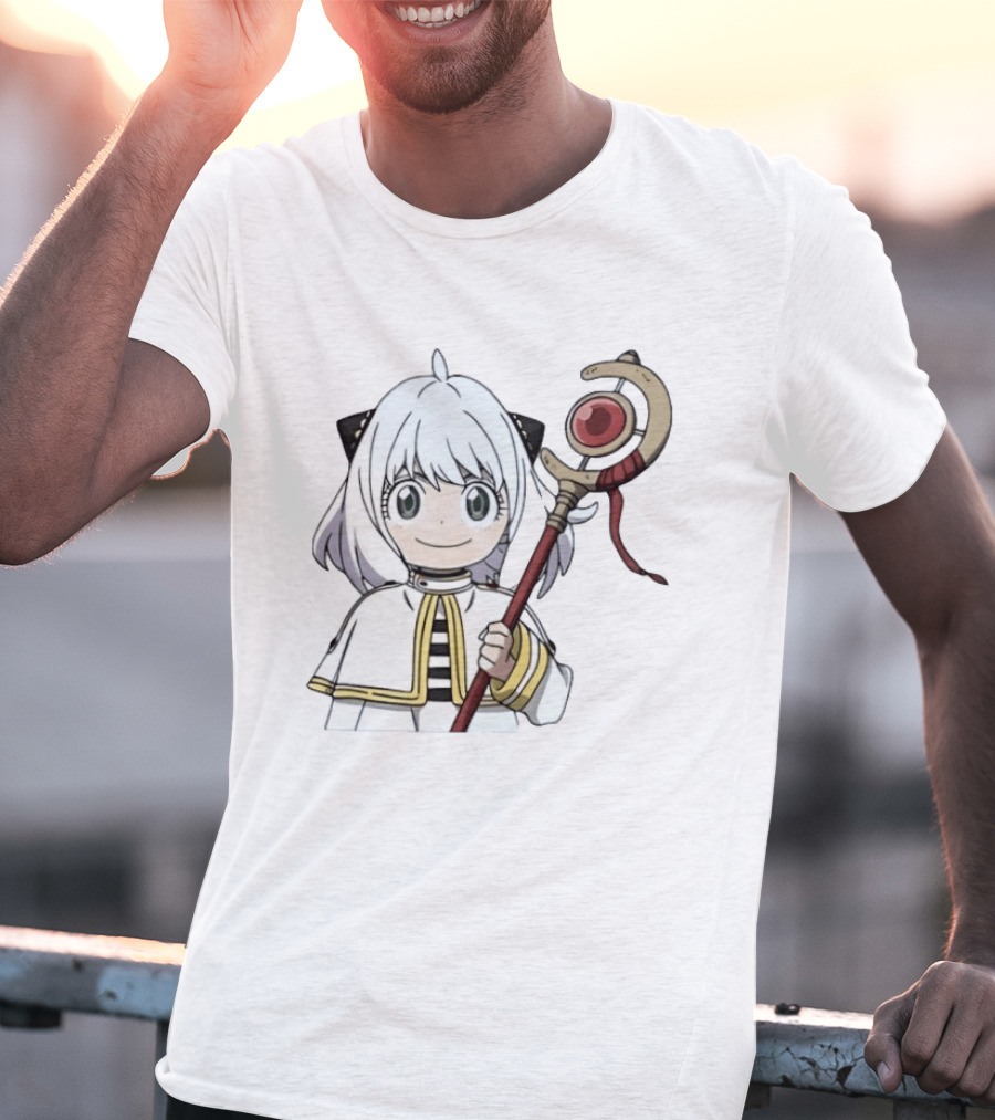 Spy X Family X Frieren Beyond Journey's End Anya Slayer Crossover Anime T-Shirt