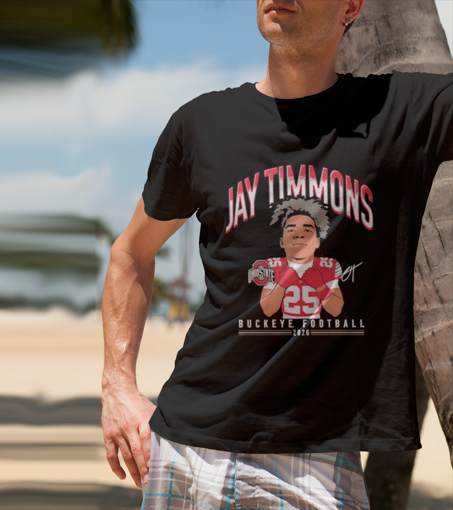 Jay Timmons 2026 Buckeye Football No 25 T-Shirt