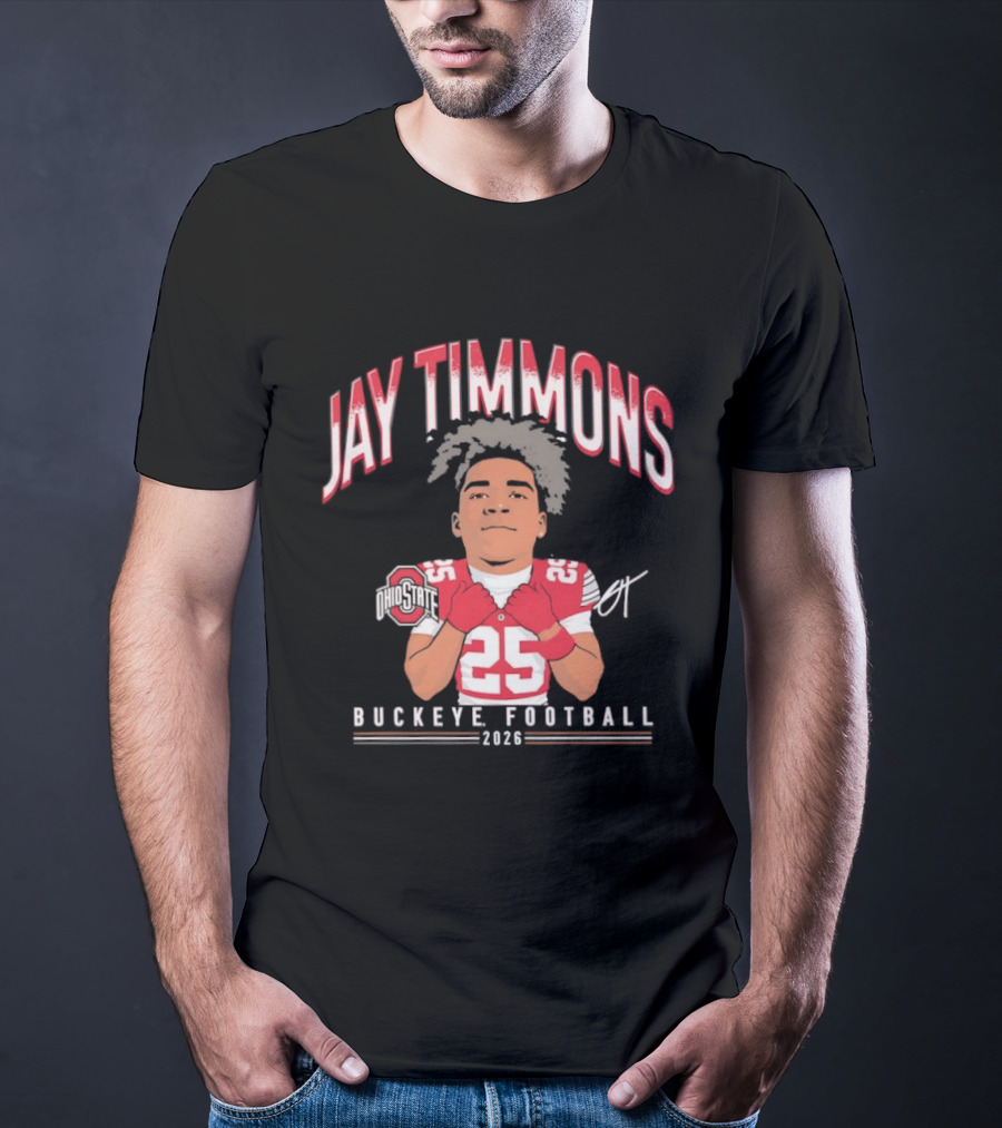 Jay Timmons 2026 Buckeye Football No 25 T-Shirt