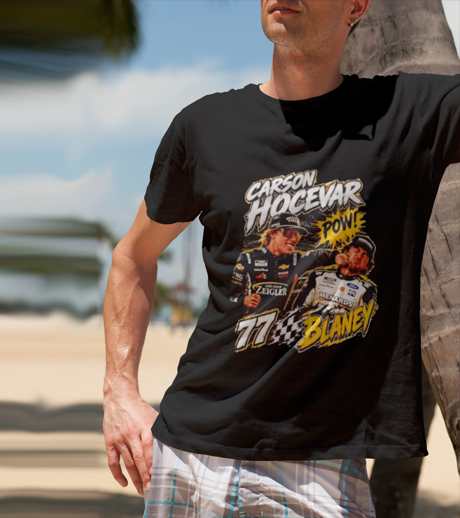 Carson Hocevar Pow Ryan Blaney 77 Menards Racing T-Shirt