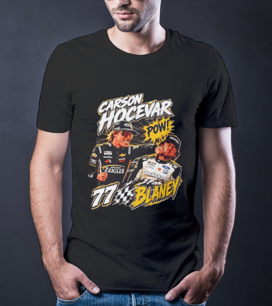 Carson Hocevar Pow Ryan Blaney 77 Menards Racing T-Shirt