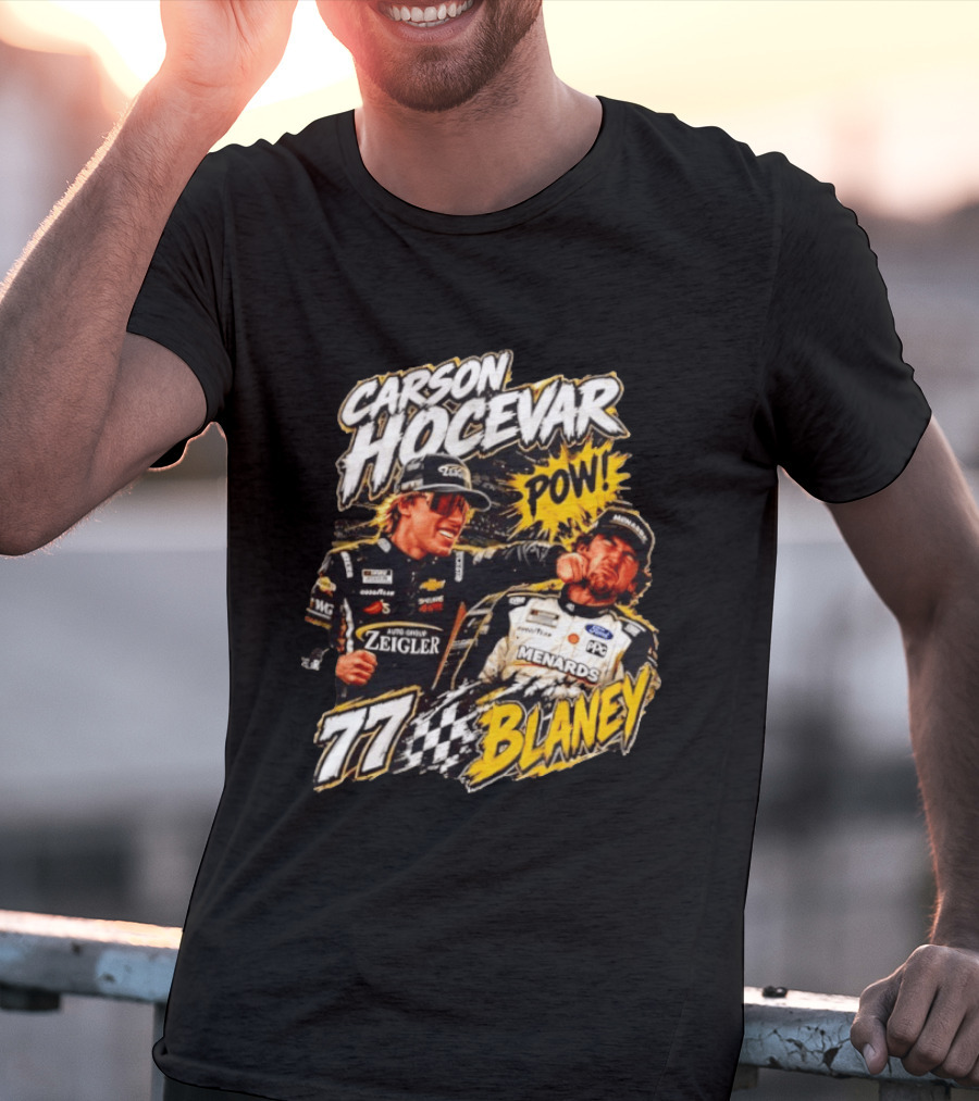 Carson Hocevar Pow Ryan Blaney 77 Menards Racing T-Shirt