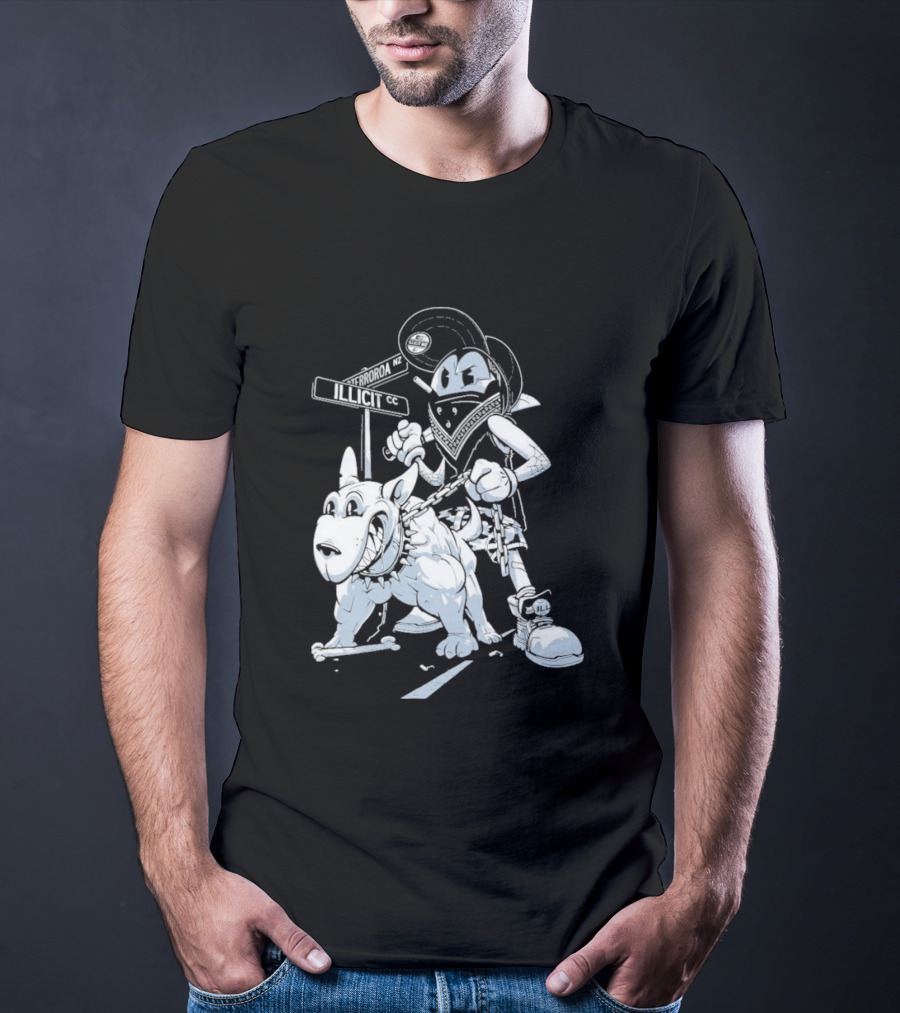 Redrat Illicit Menace Retro Cartoon Adventure T-Shirt