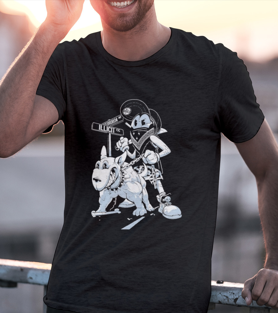 Redrat Illicit Menace Retro Cartoon Adventure T-Shirt