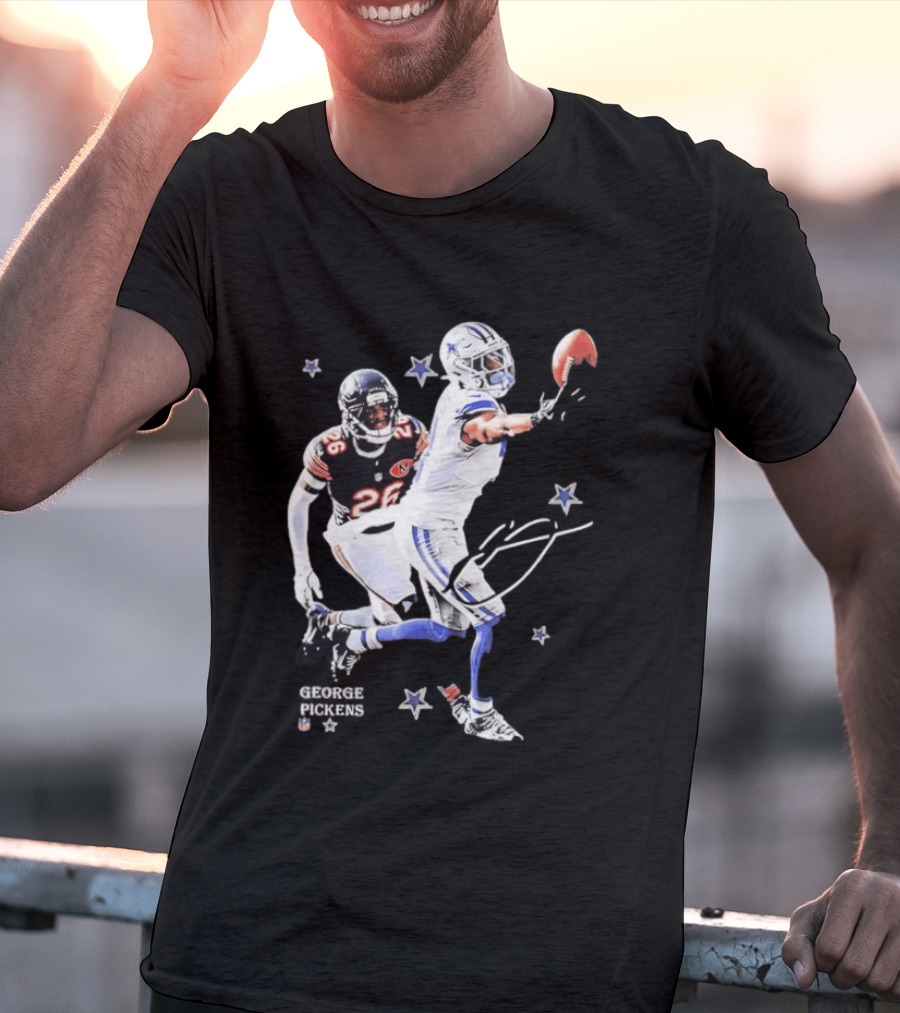 George Pickens NFL Action Dallas Cowboys Vs Chicago Bears Game Highlights T-Shirt