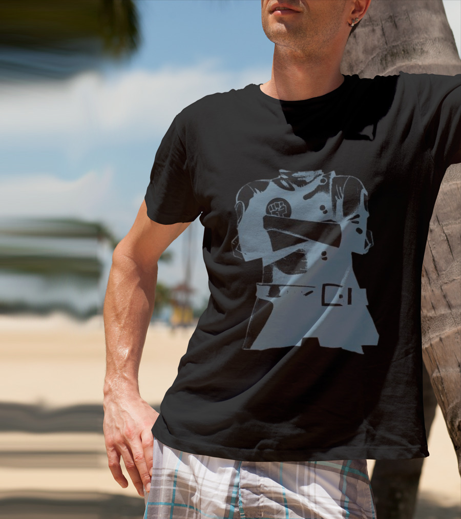 Gorillaz Store Stylo Hood Black Fist T-Shirt