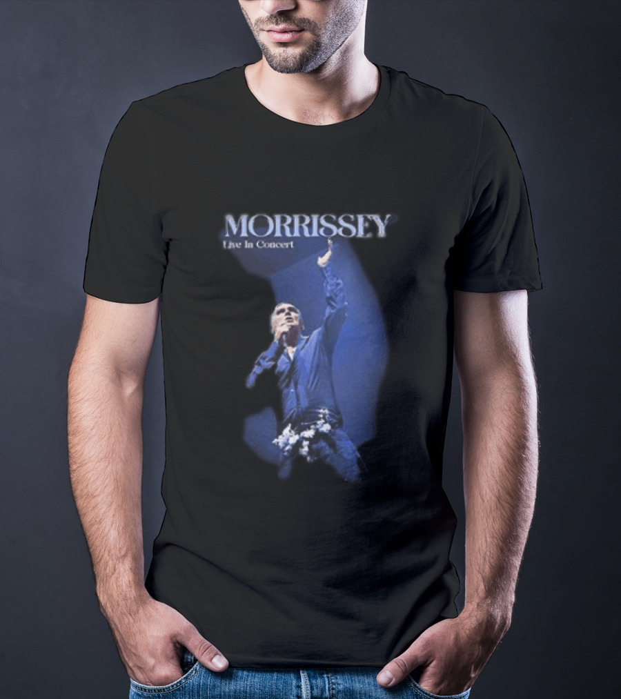 Morrissey Live In Concert World Tour 2026 Performance Image T-Shirt