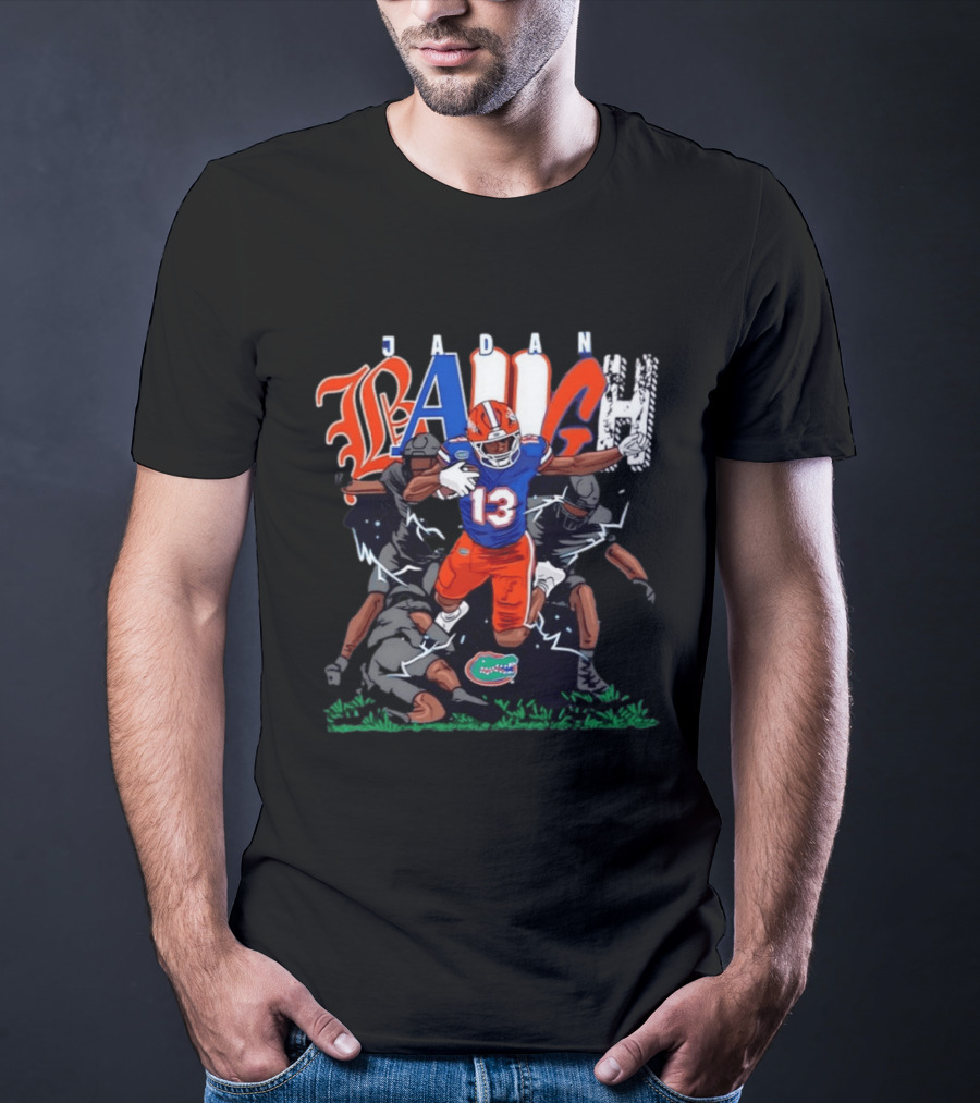 Florida Gators Jadan Baugh No 13 NCAA Football Caricature T-Shirt