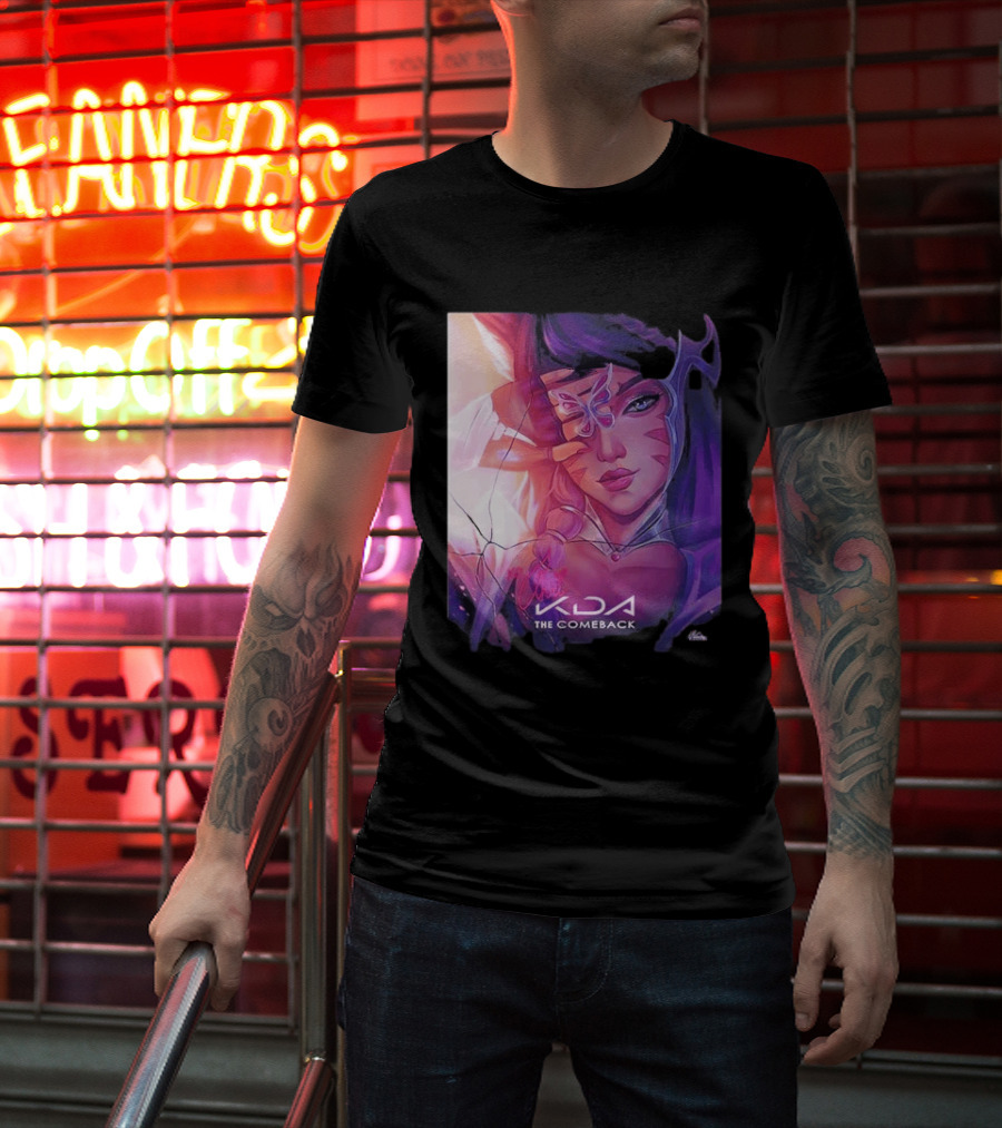 Ahri KDA The Comeback Arcane League Of Legends By Nikkotari T-Shirt