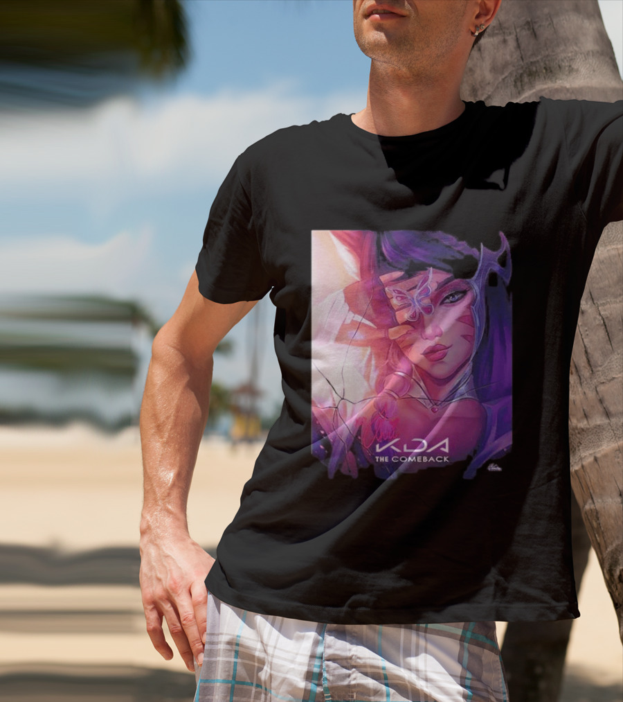Ahri KDA The Comeback Arcane League Of Legends By Nikkotari T-Shirt
