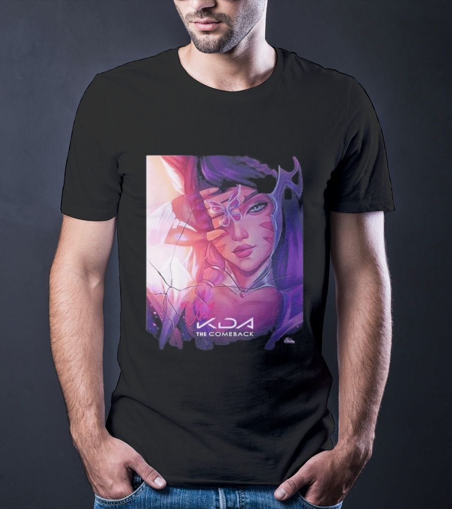 Ahri KDA The Comeback Arcane League Of Legends By Nikkotari T-Shirt