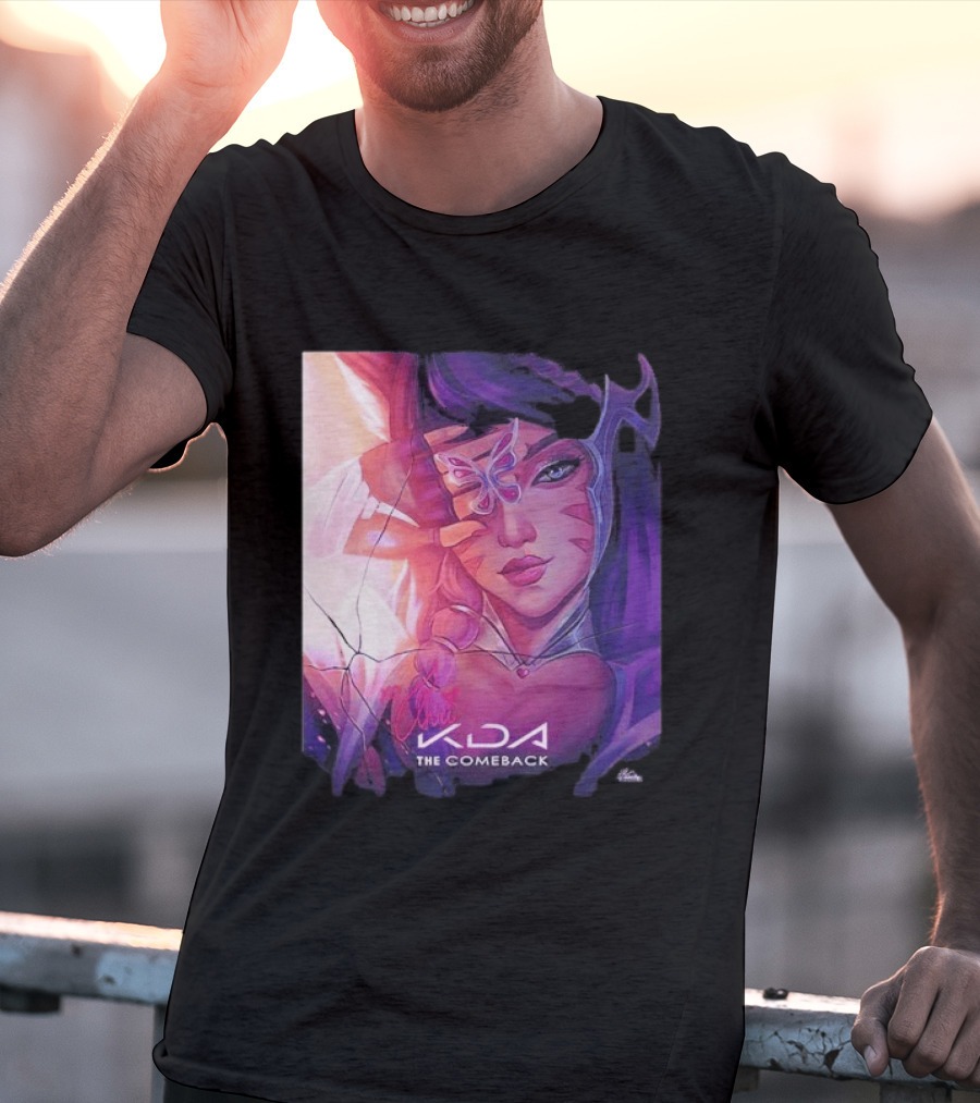 Ahri KDA The Comeback Arcane League Of Legends By Nikkotari T-Shirt