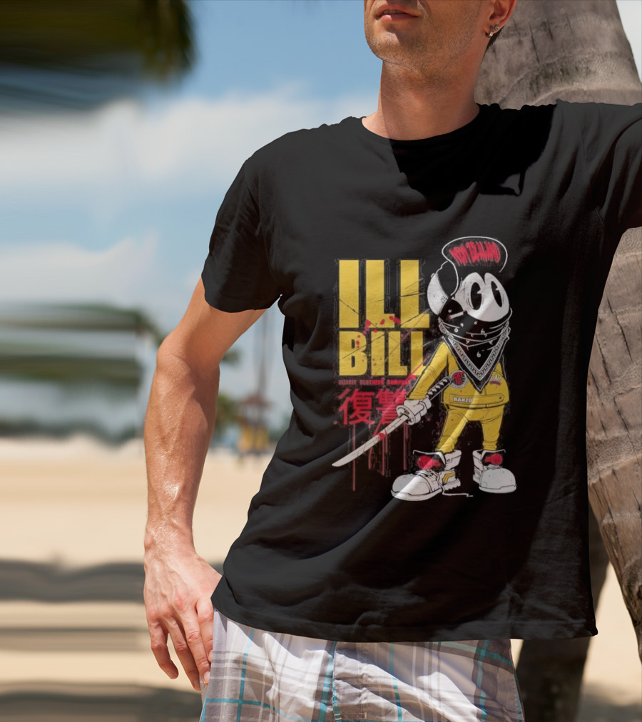 Ill Bill Redrat Illicit Drippy Character With Red And Yellow Details T-Shirt