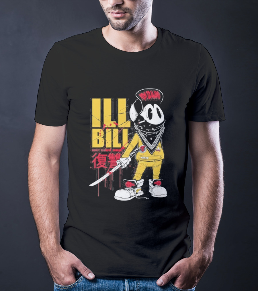Ill Bill Redrat Illicit Drippy Character With Red And Yellow Details T-Shirt