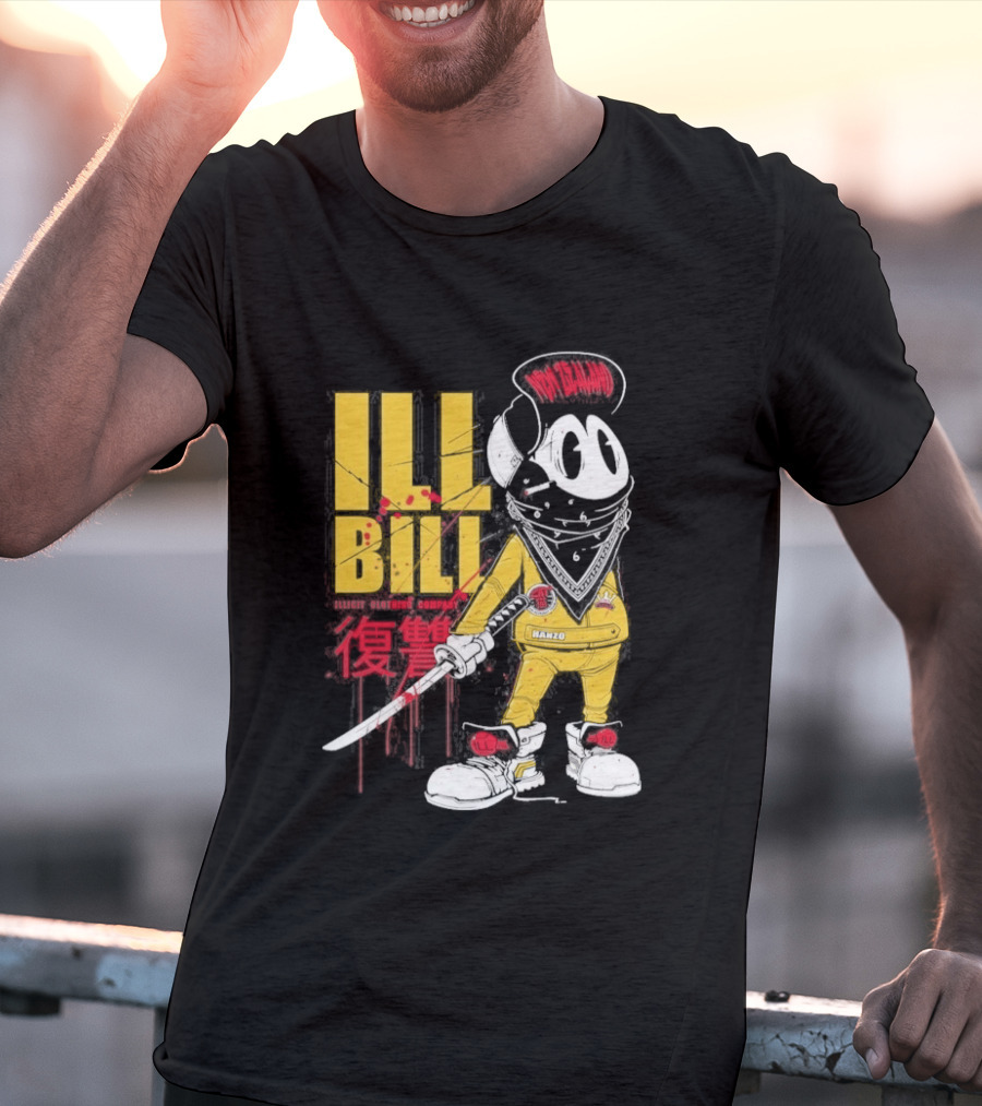 Ill Bill Redrat Illicit Drippy Character With Red And Yellow Details T-Shirt