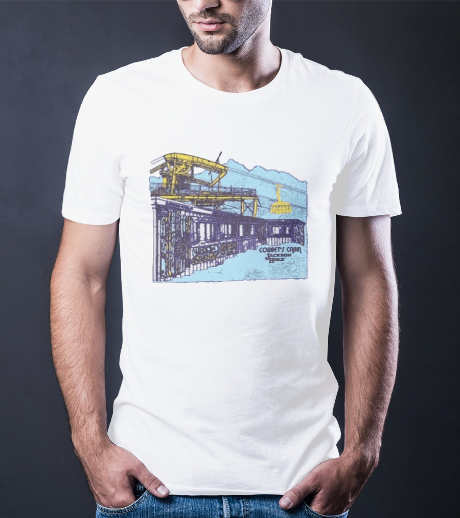Jackson Hole Corbets Cabin Tram Wyoming Scenic Adventure T-Shirt
