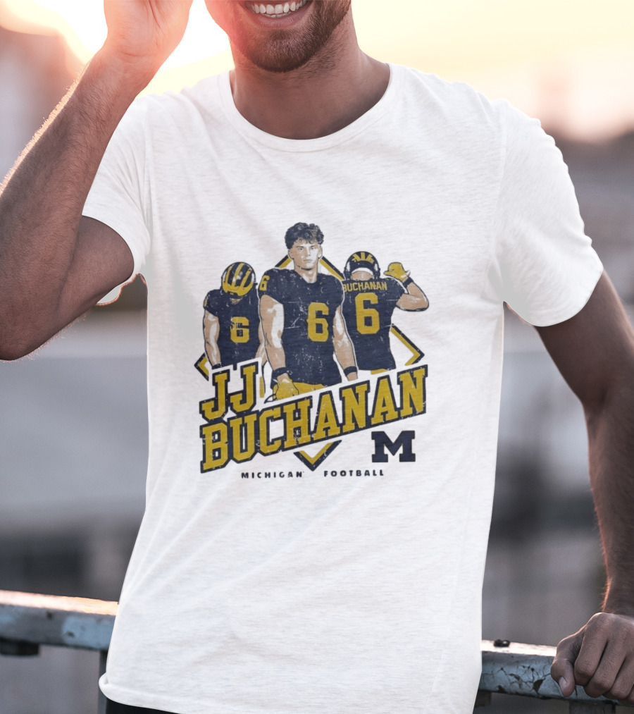 JJ Buchanan 6 Michigan Wolverines Football M T-Shirt
