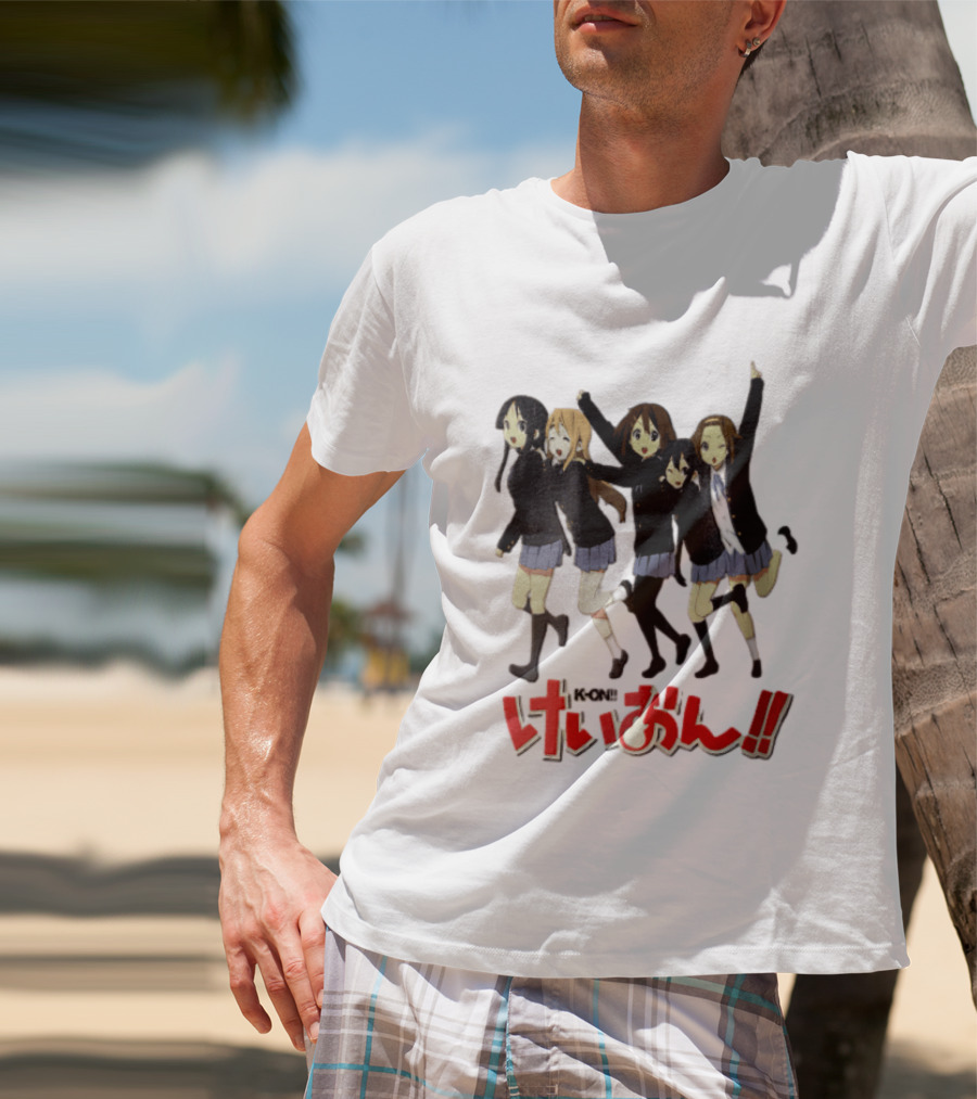 K On Five Anime Girls Jumping Together T-Shirt