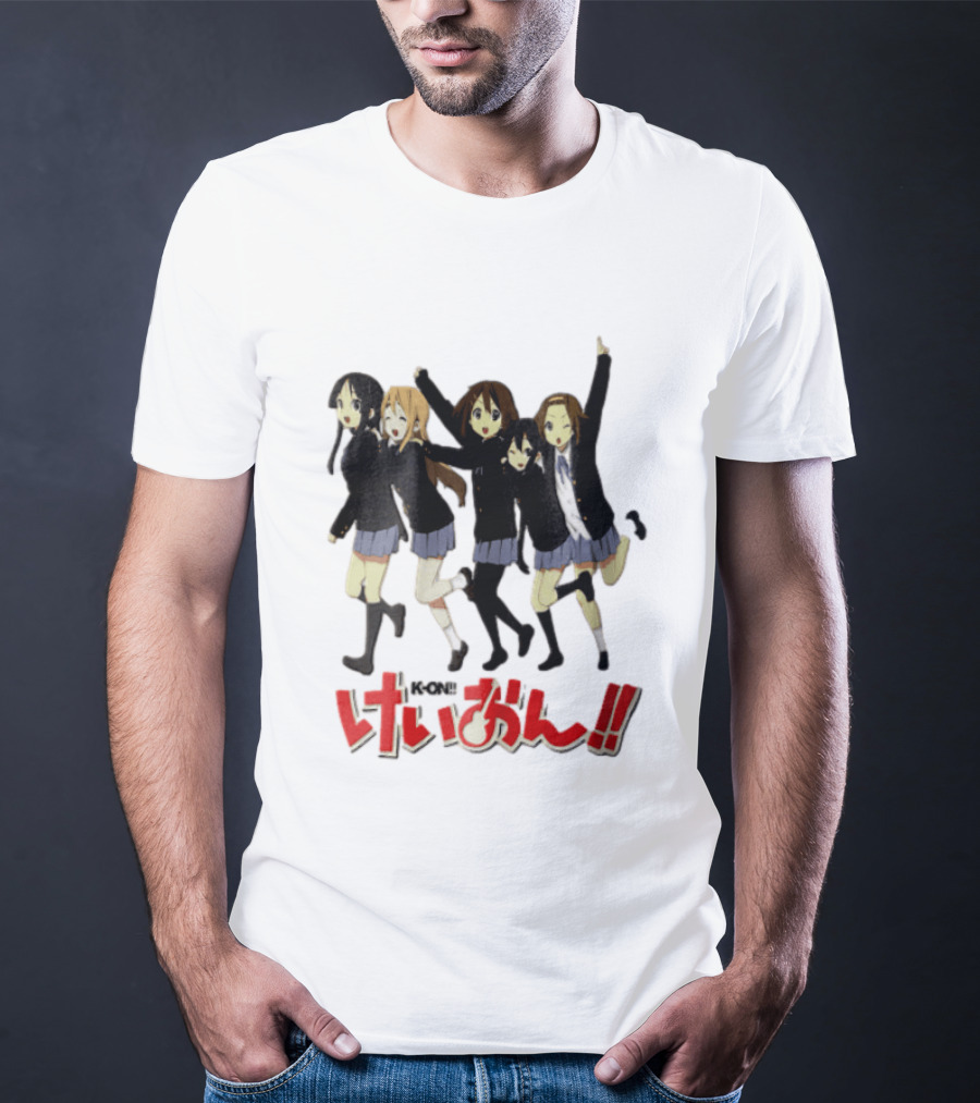 K On Five Anime Girls Jumping Together T-Shirt