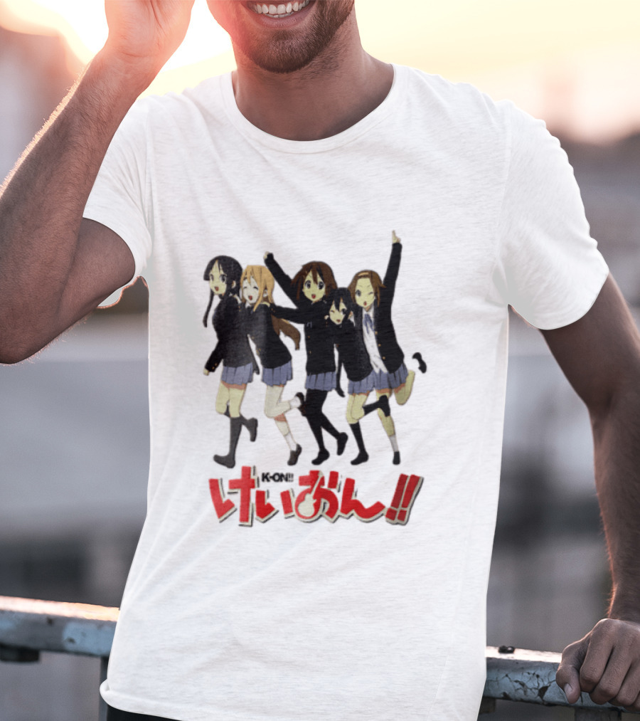 K On Five Anime Girls Jumping Together T-Shirt