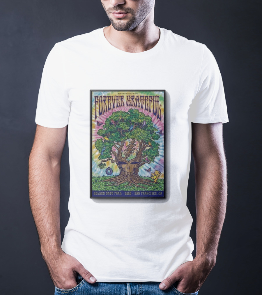 Forever Grateful Rainbow Tree Golden Gate Park 2026 San Francisco T-Shirt